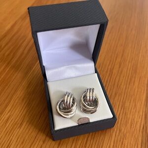 NWT STERLING SILVER Stud Earrings with 2 Year Protection & Care Plan